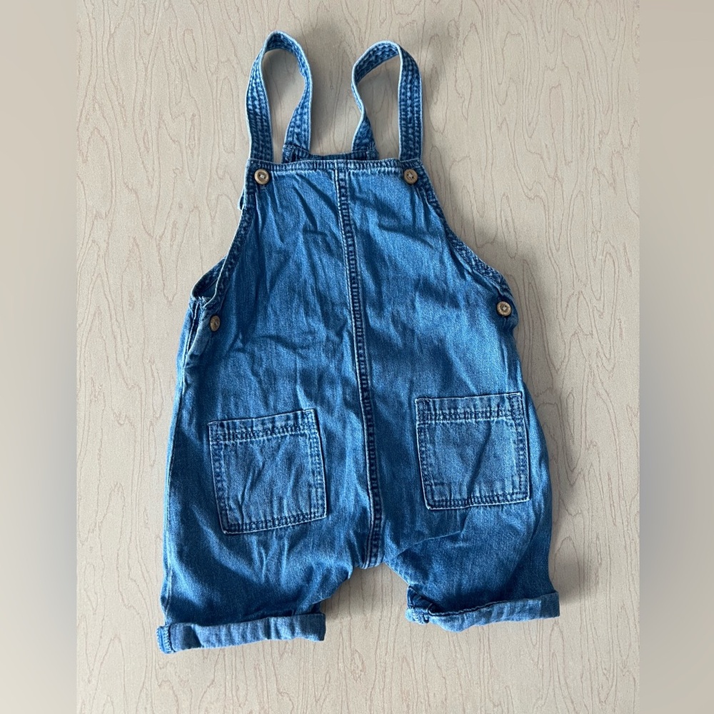 Zara Denim Overalls 6-9 Months